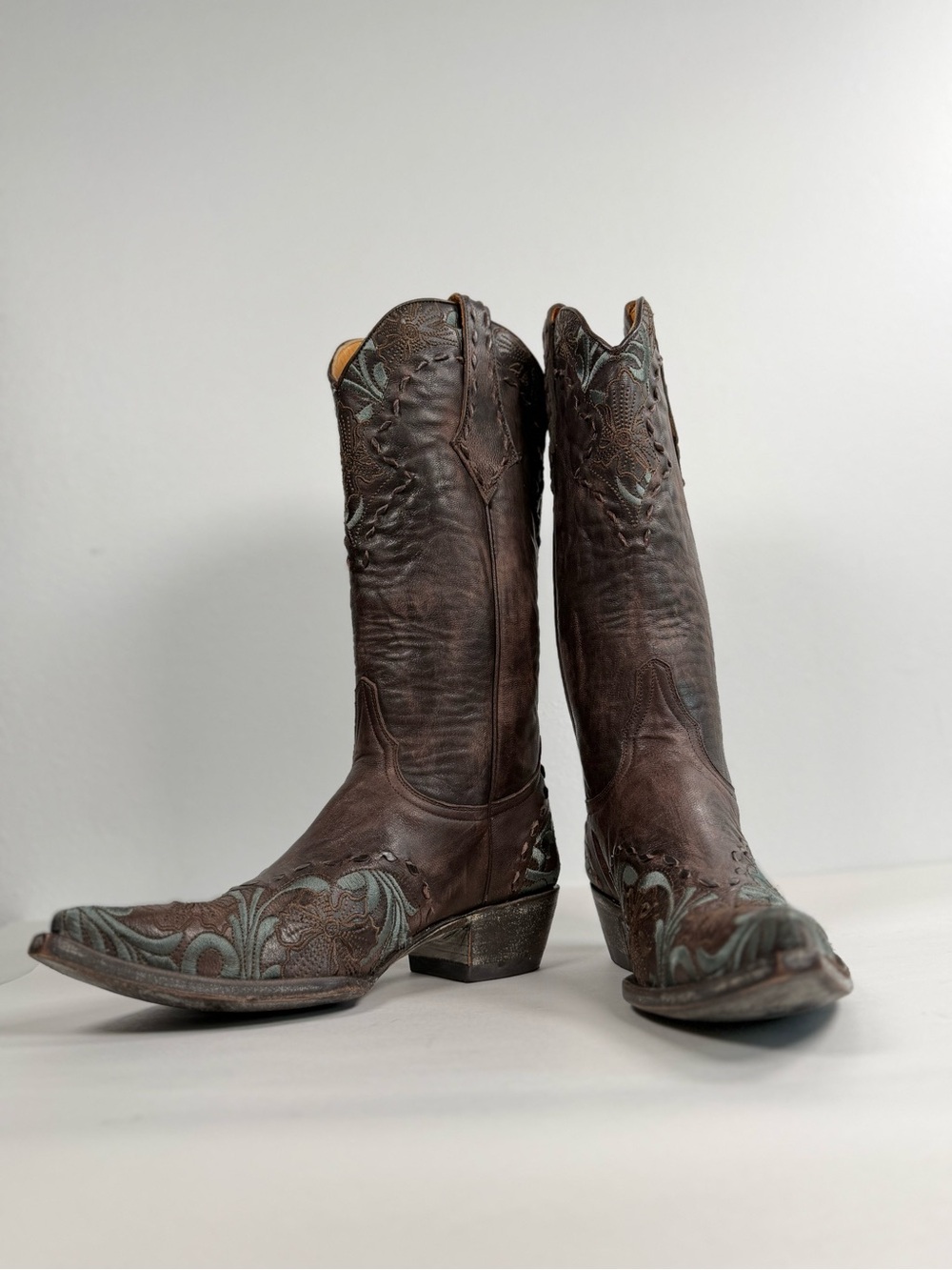 Old Gringo Women's Erin Cowgirl Boots Size 7.5 B Floral Brown Leather Rodeo - Picture 4 of 16